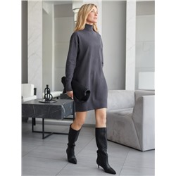 Платье тонкой вязки из хлопка с нейлоном