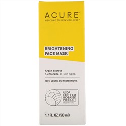 Acure, осветляющая косметическая маска для лица, 50 мл (1,7 жидк. унции)