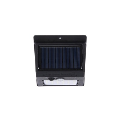 Садовый светильник, уличный, на солнечной батарее с датчиком движения, накладной, 30 LED, свечение белое