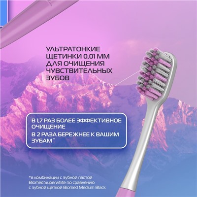 Зубная щетка BIOMED PINK SALT SOFT