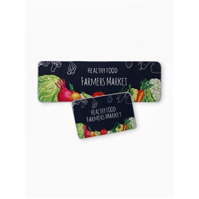 Набор ковриков для кухни Этель Farmers, 2 шт., 40×60 см, 40×120 см