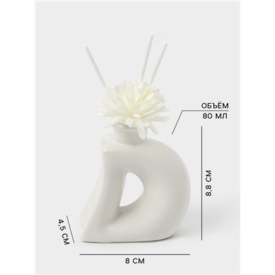 Набор для ванной «Дуэт», 2 предмета: дозатор для мыла, диффузор, белый