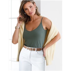 Топ из премиального хлопка с эластаном