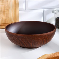 Салатник «Гладь», 800 мл, 17.5×5.5 см, красная глина