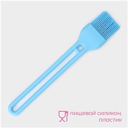 Кисть Доляна «Дуэт», силикон, 27.5×5×1.5 см, голубая