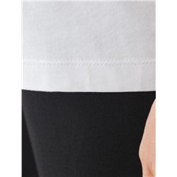 Футболка с принтом свободная эластичная из премиального хлопка