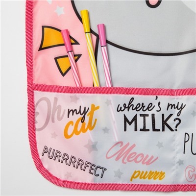 Фартук с нарукавниками детский Этель «Hello cat», 49×39 см