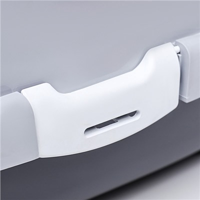 Туалет-домик для кошек закрытый с дверцей 43×32×33 см, серый