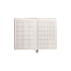 Ежедневник недатированный формат А5, 80л, линия, с ручкой, подар коробка, Серый