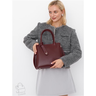 Сумка женская кожаная 1011M wine red  Polina&Eiterou