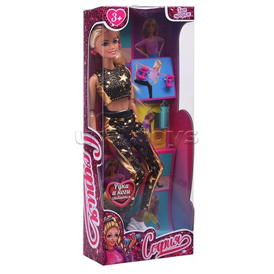 Кукла 29 см София (руки и ноги сгиб., акс, кор)