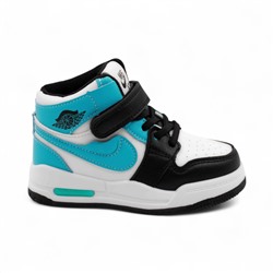 Кроссовки детские высокие 4509-18 сине голубые