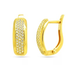 Серьги из серебра куб.циркон., СПН258