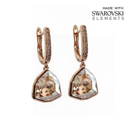 Серьги с кристаллами Swarovski