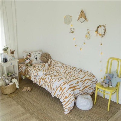 Постельное бельё 1.5-спальное «Этель» Sleepy tiger, бязь