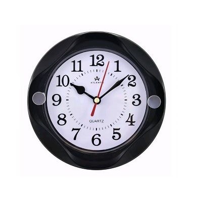 Часы настенные + подставка 158x38x158мм черный Atlantis TLD-5994T black