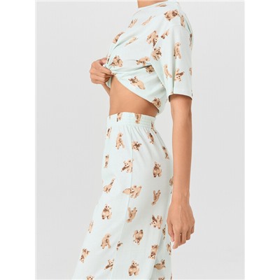 КОМПЛЕКТ ЖЕНСКИЙ (ФУТБОЛКА, БРИДЖИ) 592444