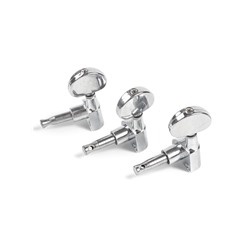 Комплект одиночной колковой механики Music Life, серебристые, 3+3