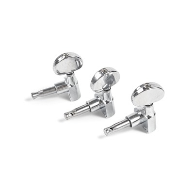 Комплект одиночной колковой механики Music Life, серебристые, 3+3