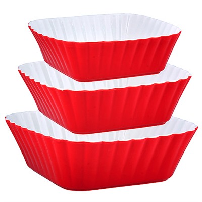 29584 Набор салатниц керамика 3 пр LR (х6)