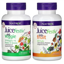 Natrol, JuiceFestiv, 2 флакона по 60 капсул
