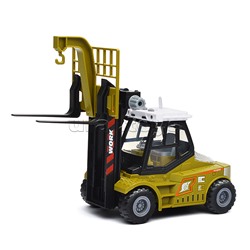 Машина "Вилочный погрузчик" с прицепом (свет, звук) в коробке