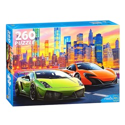 Пазлы 260 "Роскошные автомобили в мегаполисе"