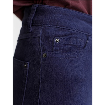 Брюки из эластичного микро-вельвета