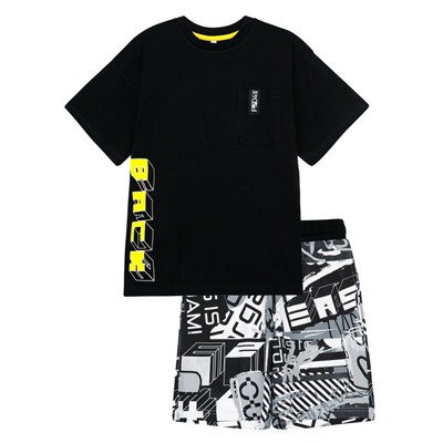 Комплект трикотажный для мальчиков: фуфайка (футболка), шорты