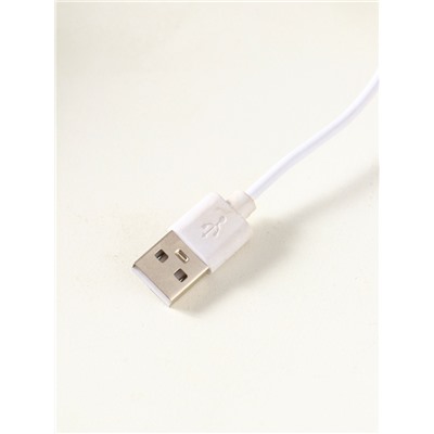 Световая фигурка стекло «Диск. Голограмма: Сатурн», 5×LED, d=10 см, USB, 10×4×11.4 см