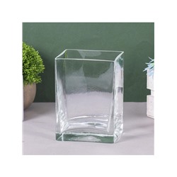 Ваза «Доминик», 700 мл, 7.5×10×14.5 см, стекло, прозрачная