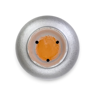 Горшок для цветов «Жемчуг», 5.4 л, d=21.5 см, h=19 см, керамический, с поддоном, серый