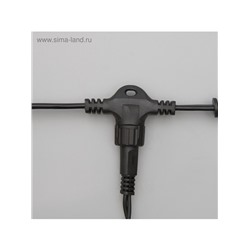 Гирлянда «Занавес» 2×6 м, IP44, УМС, тёмная нить, 1440 LED, свечение синее, 220 В