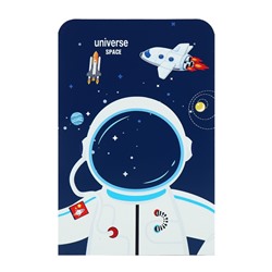 Держатель (ограничитель) подставка для книг, 2 штуки «Космос.Астронавты», синий
