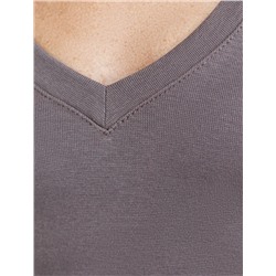 Футболка из плотного трикотажа с плетением риб 1*1