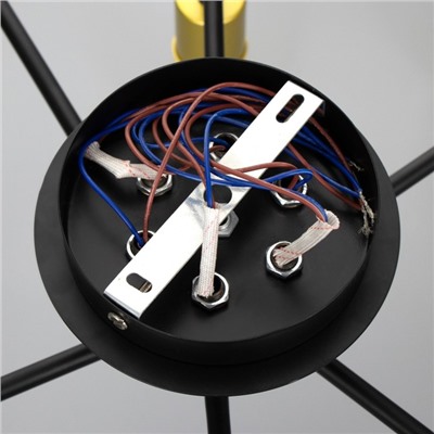 Люстра 2721/6 E27 40 Вт черно-золотой 60×60×30 см