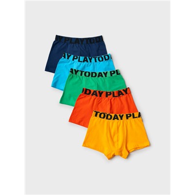 Трусы трикотажные для мальчиков - боксеры, 5 шт в комплекте