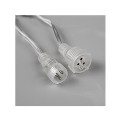 Гирлянда «Бахрома» 3×0.6 м, IP44, УМС, прозрачная нить, 160 LED, свечение синее, мерцание белым, 220 В