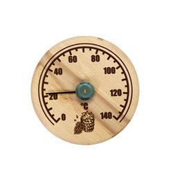 Термометр для бани и сауны «Круглый», биметаллический, циферблат МИКС