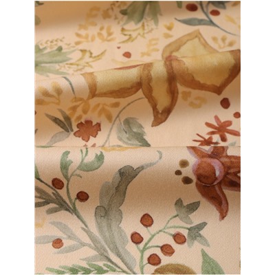Скатерть «Этель» Floral pattern, размер 147×112 ±2 см с ГМВО, 100% хлопок, саржа 190 г/м²
