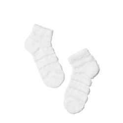 Носки женские Короткие пушистые носки COMFORT с полосками из прозрачной сетки