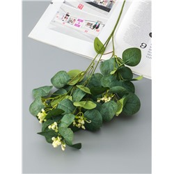 Цветы искусственные «Эвкалипт популус цветущий», h=65 см, белые