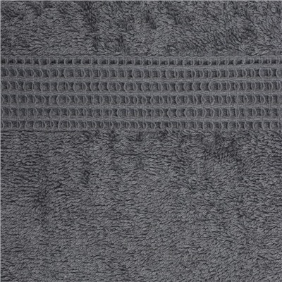 Полотенце махровое Love Life «Пассат», 50×90 см, хлопок 100%, тёмно-серое