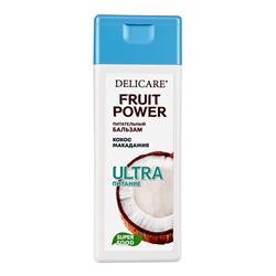Бальзам‑маска для волос Delicare Fruit Power, питание и гладкость, с кокосом, 240 мл