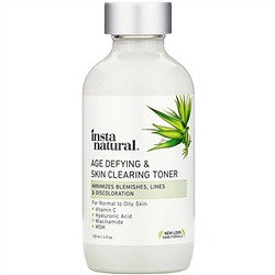 InstaNatural, Антивозрастной очищающий тоник, 120 мл (4 жидких унции)