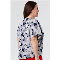 Блуза женская  4262/02/Белый, синий