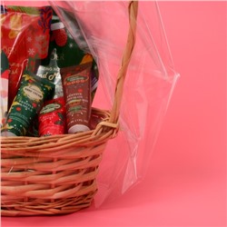 Плёнка для цветов и букетов, прозрачная 0.7×37.5 м, 1000 г, 40 мкм