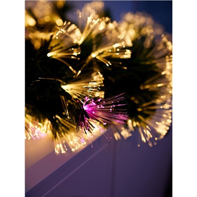 Хвойная гирлянда фиброоптическая «Вспышки» 200 см, автопереключение