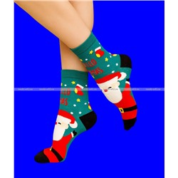 5 ПАР - Носки женские НОВОГОДНИЕ арт. 9272