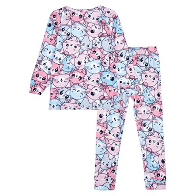 Термокомплект трикотажный для девочек: брюки, толстовка